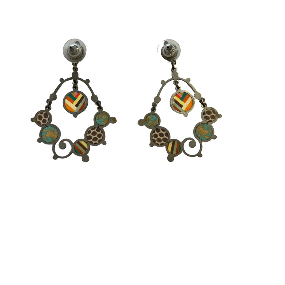 Vacation Beachy Cruise Wear Teal Blue Flower Necklace & Earrings by zoky doky - Picture 12 of 12
